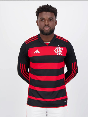 Camisa adidas Flamengo I 2024 Manga Longa