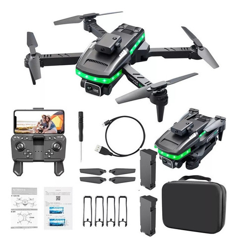 Mini Drone Profesional Con 2 Cámaras Led+2 Baterías