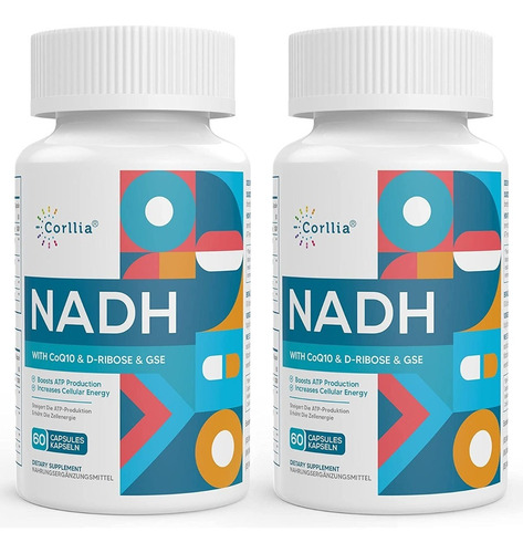 Nadh Nicotinamida 50mg +150mg D-ribosa +200mg Coq10 +resvera