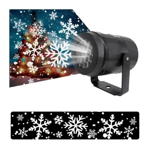 Proyector Figuras Navideñas Copos De Nieve Lampara Led Led 