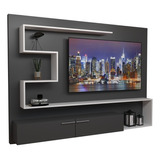 Panel Para Lcd/led Rack Mueble Living Comedor Sala H/55 Color Marrón