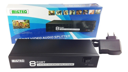 Distribuidor De Video Composto E Audio 8 Canais Mt 108av