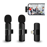 Microfone Lapela Celular Sem Fio Duplo iPhone  Android Tipoc
