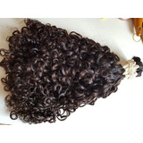 Cabelo Humano Cacheado  55cm  200g Cacho 3 Ou Cacho Caipira