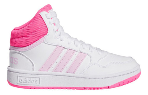 Tenis Para Mujer adidas Hoops 3.0 Mid Color Blanco/rosa - Adulto 2 Mx