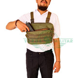 Mochila Táctica Militar Pechera Cruzada De Hombro Bolsa De Viaje Deportiva Trabajo Camping Multiusos Cartera Celular 