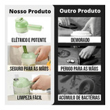 Mini Processador Alimentos Triturador Elétrico Manual Multi