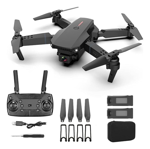 Drone E88 Pro Kit 3 Baterias Com Câmera 4k Hd Manobras