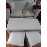 Sillon Mesa Cubo + Puff + Almohadones + Regalo