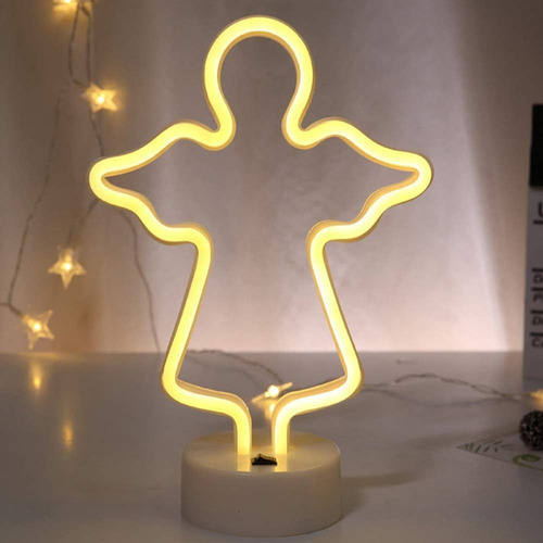 Lámpara Escritorio Luz Led Neón Decoración Usb O Con Pilas