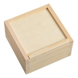 Caja De Madera Para Regalo, Contenedor Organizador, 9x9x5cm
