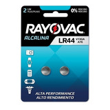  02 Pilhas Baterias Rayovac Lr44 1.5v Ag13 A76 Dura 10x Mais