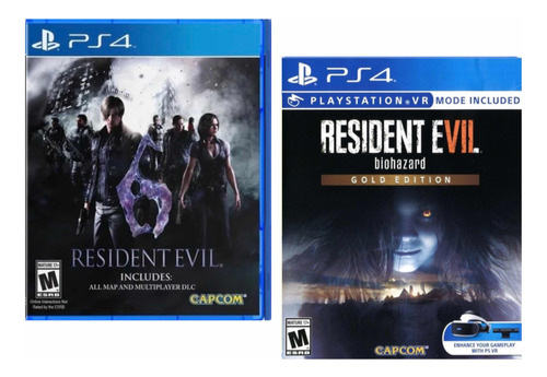 Combo Pack Resident Evil 6+ Resident Evil 7 Ps4 Nuevos*