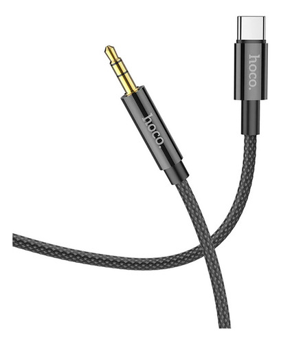 Adaptador De Audio Hoco Upa19 Tipo C A 3.5mm Negro