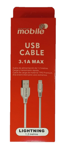 Cable De Datos Y Carga Rápida 3,1 A Para iPhone