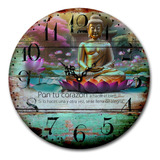 Reloj De Pared Vintage 42 Cm Buda Pon Tu Corazón