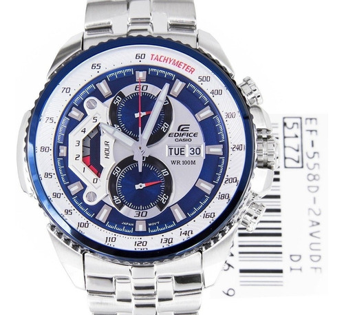 Reloj Casio Edifice Acero Caballero Ef-558d-2a 100% Original