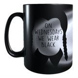 Taza Tazón Magico Merlina Wednesday Addams Frase