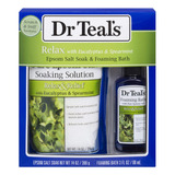 Dr Teal's Relájate Con Eucalipto Y Menta Verde Epsom Sa Drtl