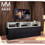 Rack Tv Living Comoda Comedor Dormitorio Moderno 18ml 180