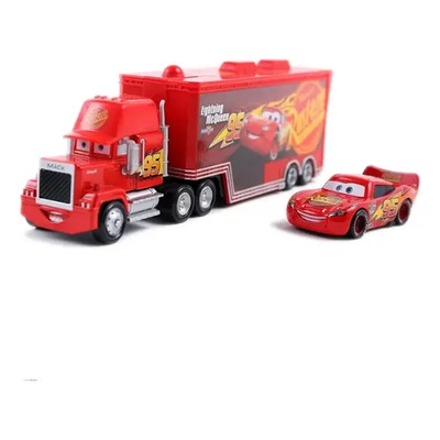 Trailer Mack y Rayo McQueen ToyMark 22cm Metal y Plástico | Envío gratis