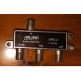 Derivador Splitter De Señal Coaxil 3 Salidas Holland Ghs-3