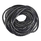 Organizador Espiral P/ Cables Negro 10 Mts 3/4 Hogar Oficina