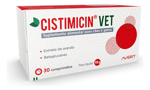 Cistimicin Vet - Suplemento Alimentar Para Cães E Gatos