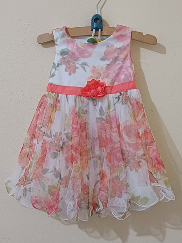 Vestido De Fiesta Talle Para 1 Año Importado Impecable!!!