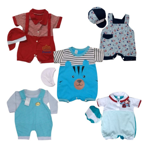 Roupas Roupinhas Para Bebê Menino Kit Com 5