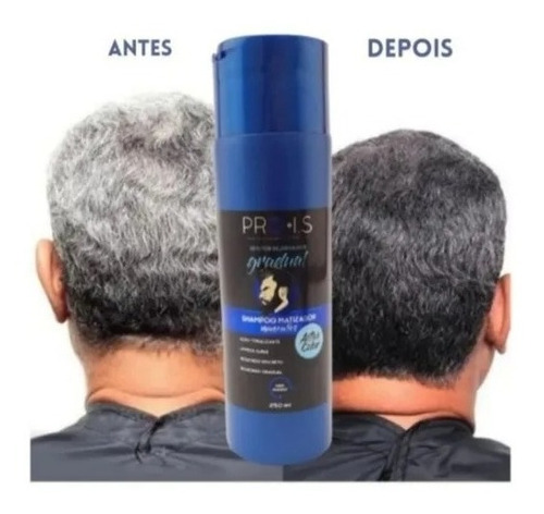 Shampoo Black Pro Is Escurece Cabelo Branco Grisalho 250 Ml