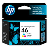 Cartridge Tinta hp 46 Tricolor 750 Pag. 2529/4729 14ml Tinta