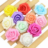 Cabezas De Flores De Rosas Falsa De Mini Espuma Diy X 50 Uds
