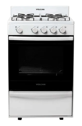 Cocina Multigas Volcan 87644vm 4 Hornallas 55 Cm Blanca