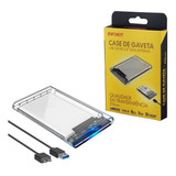 Case Para Hd Externo Transparente Notebook Sata 2.5 Usb 3.0 