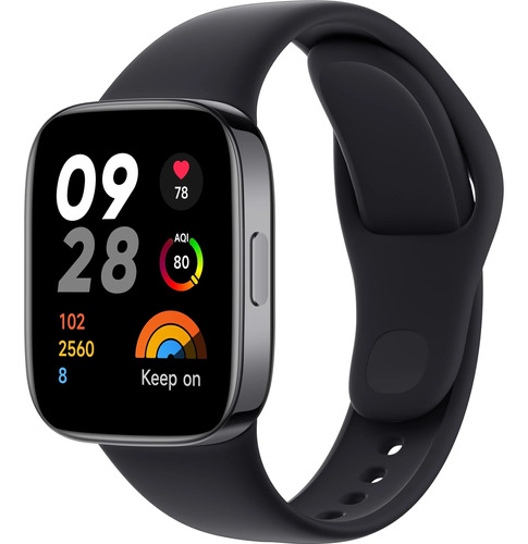 Smartwatch Xiaomi Redmi Watch 3 Gps Com Amoled Preto Global