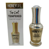 Top Coat Temperado Honey Girl 15ml Extra Brilho Unha Gel