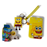 Kit X3 De Porta Carnet + Yoyo + Llavero De Bob Esponja