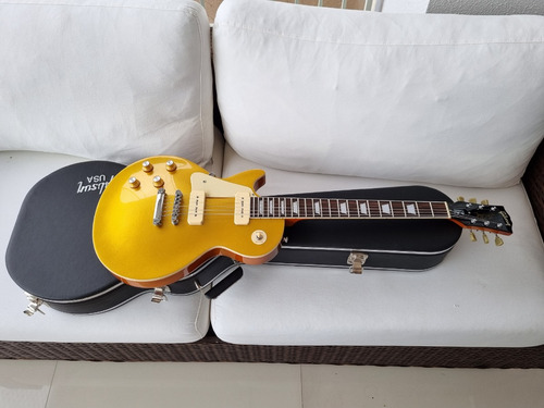 Guitarra Gibson Les Paul Standard Gold Top Canhoto P90+ Case