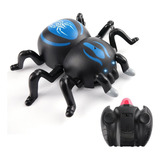 Araña Robotica Trepadora Radio Control Giro 360 Personaje Araña Azul