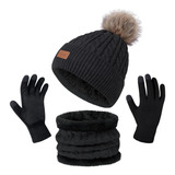 Ysense - Gorro De Invierno 3 En 1 Para Mujer, Conjunto De Gu