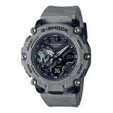 Reloj Casio Ga-2200sl-8a Hombre G-shock Semi Camu Sumergible Color De La Malla Gris Claro