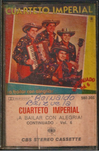 Cuarteto Imperial - A Bailar Con Alegria 6 (1983) Cassette