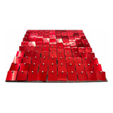 Shimmer Wall Panel 10 Unidad 30x30cm Rojo 1 Metro Cuadrado