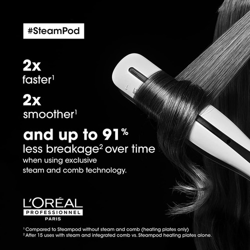 Loreal Professionnel Steampod | Steam Powered Flat Iron, Ha