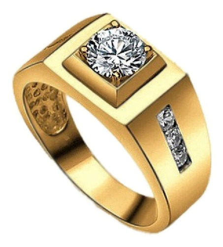 Anillo Caballero 9grs Auténtico Oro Macizo De 14k Mod H S-15