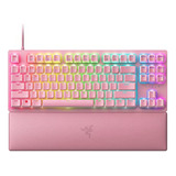 Teclado Gamer Razer Huntsman V2 Tkl Rgb Mecánico, Rosa