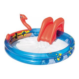 Pileta Inflable Con Tobogán Vikingo 243l Bestway 