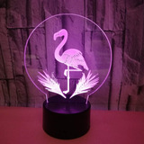 Xdorra Lámpara Flamingo Luces Nocturnas Acrílicas 3d Lámpara