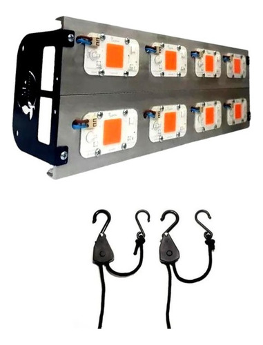 Panel Cultivo Led Cob Indoor 400w Luz Full Spectrum Y Polea